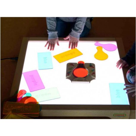 Multifunkcyjny Stół Na Kółkach z Kolorowymi Klockami 26 el.