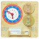 Tablica Edukacyjna Zegar Nauka Czasu + Listwy do montażu