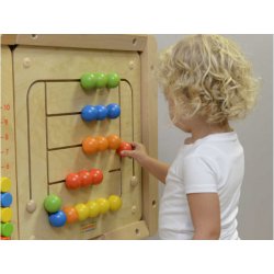 Tablica Ścienna Edukacyjna Koraliki + Listwy do montażu