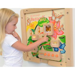 Tablica Edukacyjna Cykl Życia Motylka + Listwy do montażu