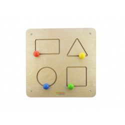 Tablica Przesuwne Kształty Geometryczne + listwy do montażu