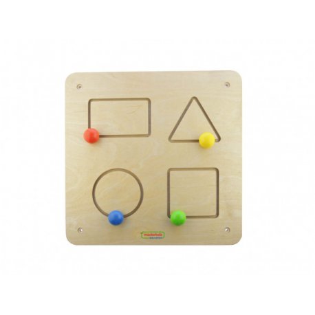 Tablica Przesuwne Kształty Geometryczne + listwy do montażu