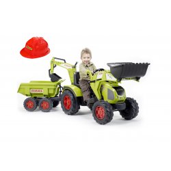 FALK TRAKTOR na Pedały Claas KOPARKA Przyczepa 3-7