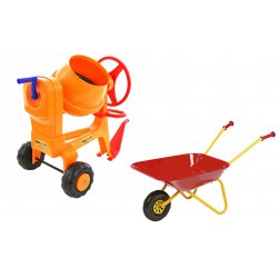 WADER Zestaw BETONIARKA Ogrodowa + Taczka Metalowa