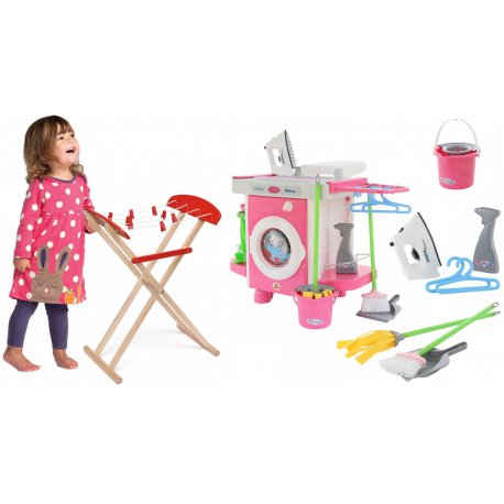 WADER Pralka Żelazko 33 ELEMENTY + Suszarka Do Ubrań