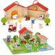 VIGA Farma Drewniana Zagroda Zwierzęta 43Elementy