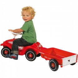 BIG Jeździk NEW BOBBY CAR Ciche Koła Przyczepka