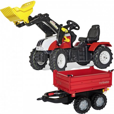 ROLLY TOYS Traktor na Pedały Steyr Przyczepa 3-8 L
