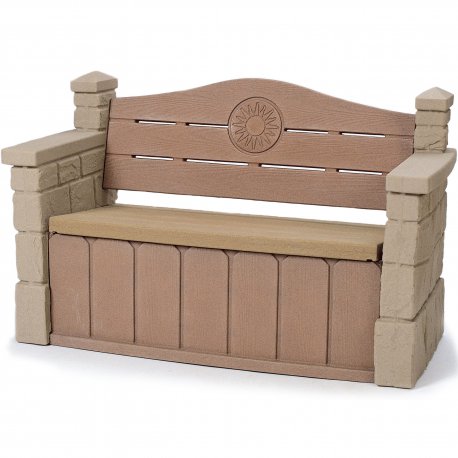 Step2 Ogrodowa Ławka z Oparciem Pojemnik Na Zabawki