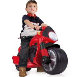 Injusa Motor Pchacz Jeździk Czerwony Szerokie Koła