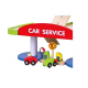 Drewniany Dwupoziomowy garaż z akcesoriami Car Serice Viga Toys