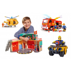 Mega Zestaw Strażak Sam Na Gwiazdkę SIMBA Remiza+Helikopter+Wóz strażacki+Quad