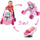 Smoby MiniKiss Chodzik Pchacz 3w1 Wózek dla Lalek Różowy