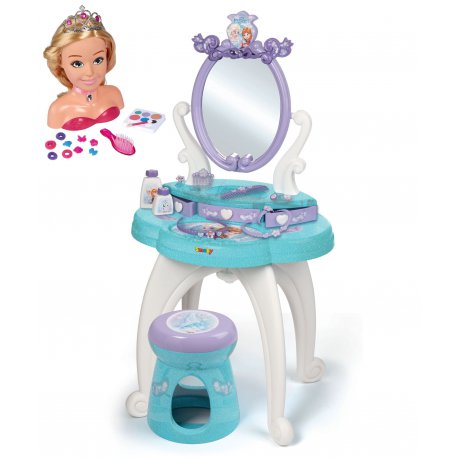 Zestaw SMOBY Kraina Lodu Toaletka 2W1 w komplecie Głowa do Stylizacji