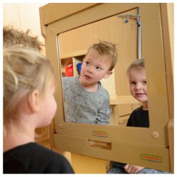 MASTERKIDZ Tablica Edukacyjna Lustro z Akcesoriami do montażu