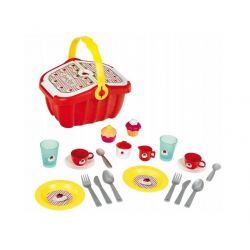 KLEIN KOSZYK PIKNIKOWY 20 AKCESORIÓW NAKLEJKI