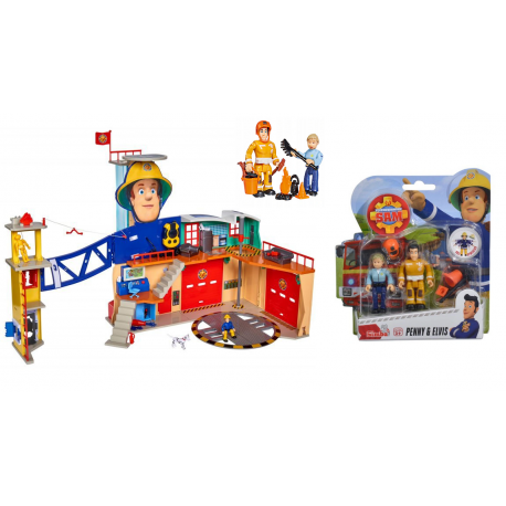 Simba Strażak Sam Remiza Strażacka XXL + Zestaw Figurek