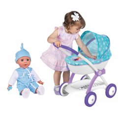 Wózek głęboki dla lalek Frozen Kraina Lodu Smoby gondola