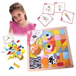 Układanka Magnetyczna Tablica 64 elementy Classic World