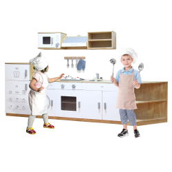 Drewniana Lodówka Zamrażarka dla Dzieci do kuchni Viga Toys