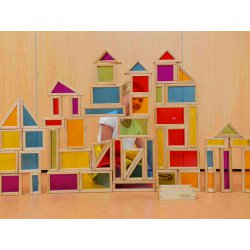 MASTERKIDZ Tęczowe Klocki 51 Elementów