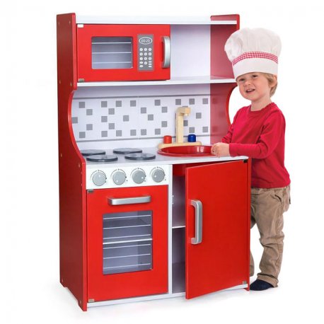 Kuchnia drewniana Modern mikrofalówka Viga Toys