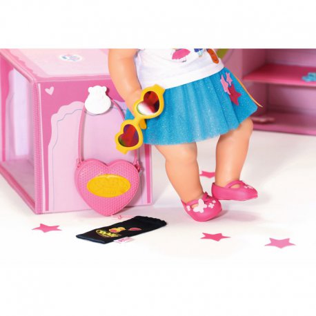 Baby Born Zestaw Różowe Buciki z Torebką Baletki