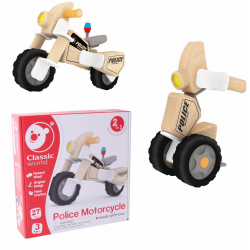 CLASSIC WORLD Klocki Konstrukcyjne Motocykl Policyjny