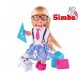 Simba Lalka EVI W Stroju Szkolnym Z Laptopem Akcesoria