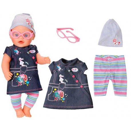 Baby Born Jeansowe Ubranko Spódniczka de Luxe