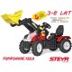 Rolly Toys Traktor na pedały John Steyr na pompowanych kołach + Łyżka