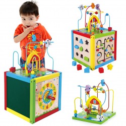 Drewniana Edukacyjna kostka Sześcian 5w1 Viga Toys