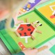 Tooky Toy Drewniana Układanka Gra Dla Dzieci Klocki Magnetyczne dla Dzieci 49 el.