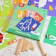 Tooky Toy Drewniana Układanka Gra Dla Dzieci Klocki Magnetyczne dla Dzieci 49 el.