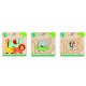 Tooky Toy Drewniane Puzzle Wielowarstwowe Tablica Zwierzątka 7 el.