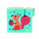 TOOKY TOY Układanka Bloki Kostki Sześciany Puzzle Zwierzęta + wzorniki