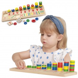 Drewniane Liczydło kreatywne Liczarka Viga Toys