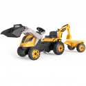 SMOBY Traktor na Pedały Farmer Max z Przyczepką i Łopatą i Koparką