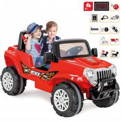 Dwuosobowy Samochód Na Akumulator ATTACK JEEP 12V WOOPIE