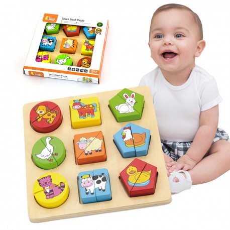 Puzzle Drewniane Viga Zwierzęta