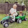 WOOPIE Traktor na Pedały Farmer GoTrac MAXI z Przyczepą Ciche Koła