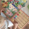 TOOKY TOY Drewniana Gra Pamieciowa Nauka Liczenia Zwierzątka