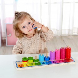 TOOKY TOY Nauka Liczenia i Kolorów Układanka