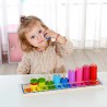 WOOPIE GREEN Układanka Nauka Liczenia i Kolorów Montessori