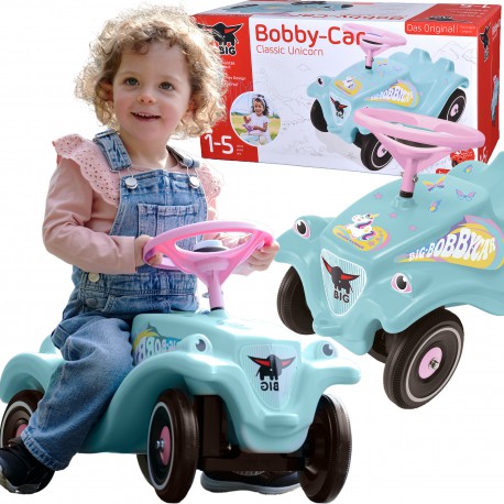 BIG Jeździk Bobby Car Classic z Klaksonem Jednorożec -  -  Internetowy sklep z zabawkami dla dzieci