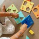 TOOKY TOY Układanka Montessori Kształty i Kolory Zwierzeta 6 Planszy