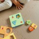 TOOKY TOY Układanka Montessori Kształty i Kolory Zwierzeta 6 Planszy