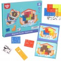 TOOKY TOY Układanka Magnetyczna Montessori Logiczna Puzzle Tetris Arka Noego 26 el.  Certyfikat FSC