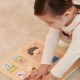 CLASSIC WORLD Tablica Edukacyjna Ciało Ludzkie Układanka Klocki Puzzle dla Dzieci Dopasuj 19 el.