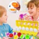 WOOPIE Układanka Jajka Montessori - Dopasuj Kształty